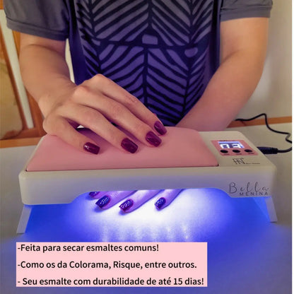 Cabine Sun 2 em 1 - Secagem Rápida de Esmaltes Comuns