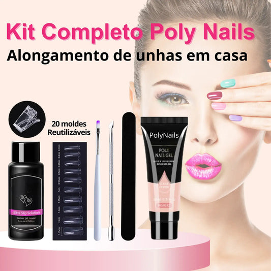 [PROMOÇÃO RELÂMPAGO] Kit PolyNails- Alongamento de Unhas em Casa