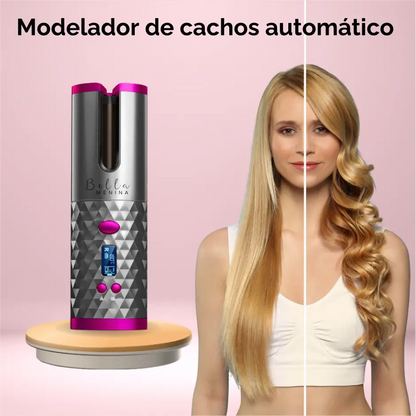 Modelador de cachos profissional- Automático sem fio e portátil